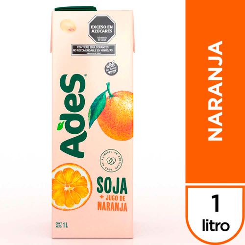 Jugo De Frutas Ades De Jugo De Naranja 1 L