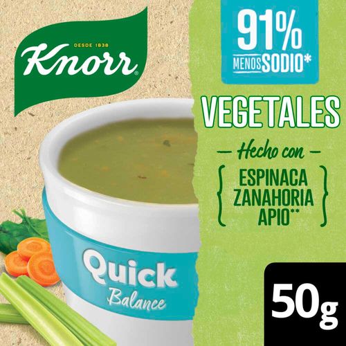 Sopa Instantánea Vegetales Balance 5 Sobres Knorr