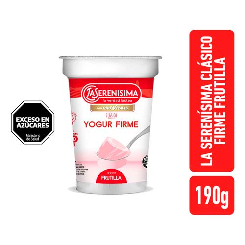 Yogur Firme Frutilla La Serenisima Clasico 190gr