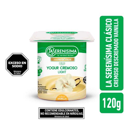 Yogur Cremoso Vainilla La Serenisima Clasico 120gr