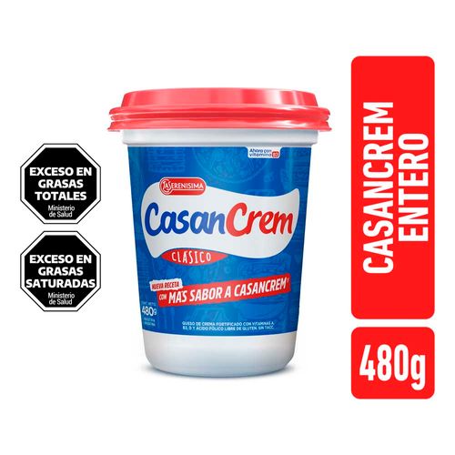 Queso Crema Clásico Casancrem 480gr