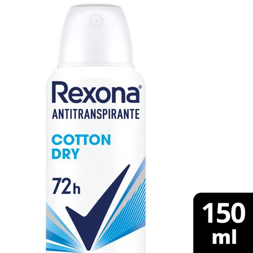 Desodorante Femenino Rexona Cotton Dry 72h 150ml