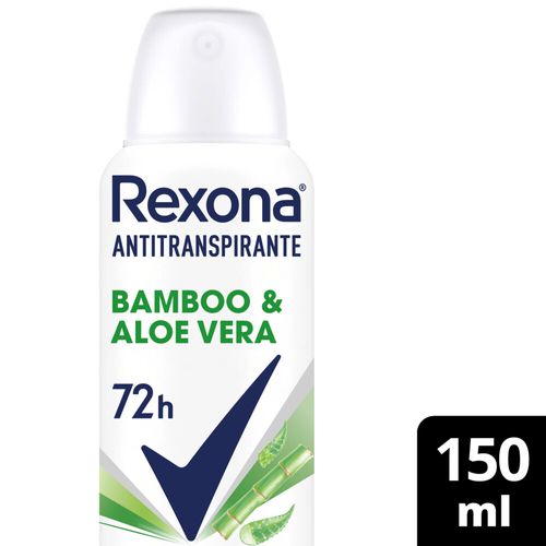 Desodorante Femenino Rexona Bamboo Aloe 72h 150ml