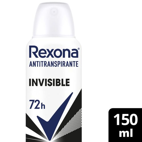 Desodorante Femenino Rexona Invisible 72h 150ml