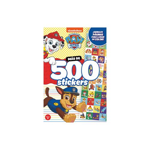 Libro Paw Patrol-mas De 500 Stickers - Vertice