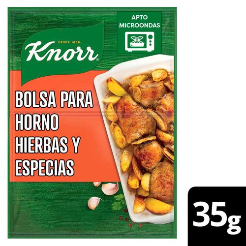 Bolsa Para Horno Hierbas Y Especias Knorr 21 Gr