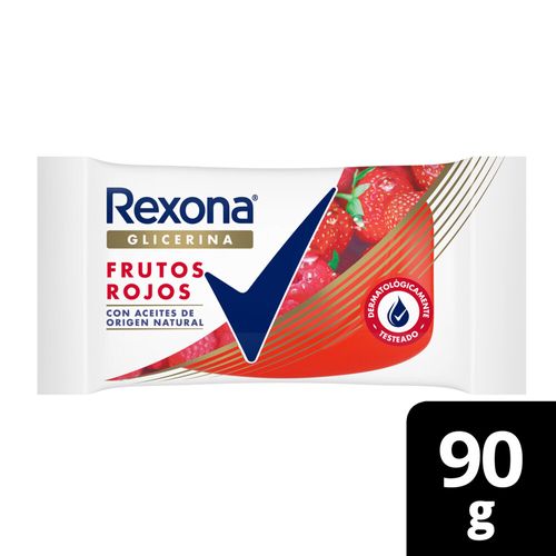 Jabon Glicerina Rexona Frutos Rojos 90g