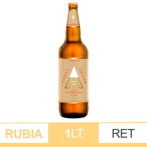 Cerveza Andes Origen Fresquita 1lt
