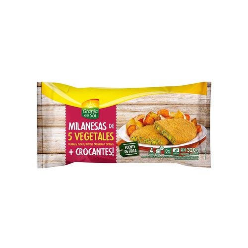 Milanesa De Soja 5 Vegetales Granja Del Sol 320g