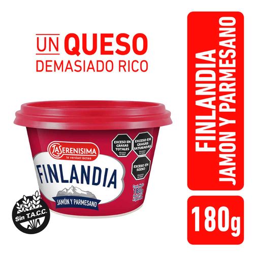 Queso Untable Finlandia Jamon Parmesano 180gr