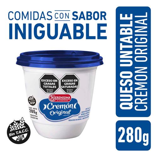 Queso Untable La Serenísima Cremón Original 280 Gr