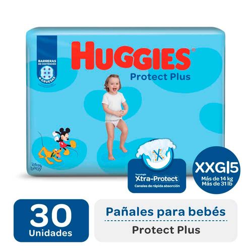 Pañales Huggies Protec Plus Xxg 30 U