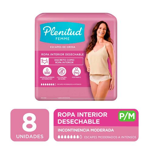 Ropa Interior Desechable Plenitud Femme P-M 8 x 1 U