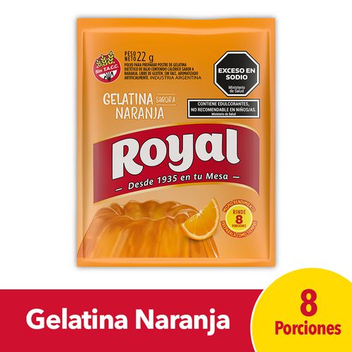 Gelatina Royal Naranja 22g