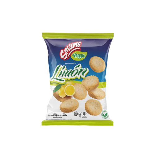 Polvorones Smams Limón Veggies 120 Gr