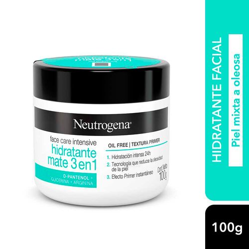Crema Hidratante Facial Intensive 3 En 1 X 100 Gr Neutrogena