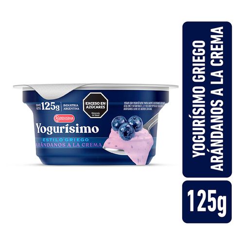 Yogur Griego Yogurisimo Arándanos A La Crema 125g