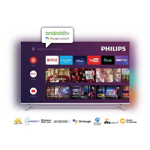 Smart Tv Philips 4k 75 Bord C/ Ambil Y Android