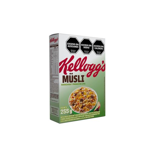 Cereal Musli Manzana Y Pasas Kellogs 255 Gr