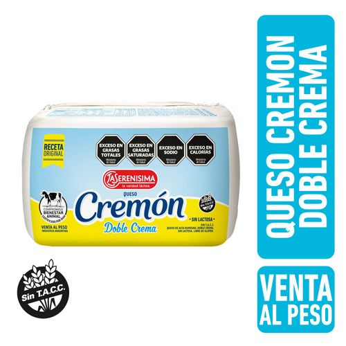 Queso Cremon Doble Crema Paquete X Kg