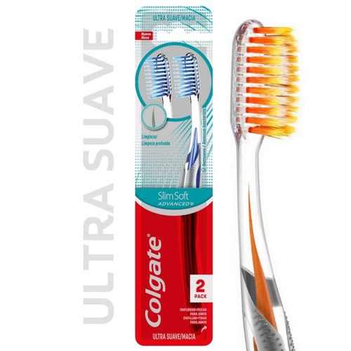 Cepillo De Dientes Colgate Slim Soft Advanced 2 X 1 U