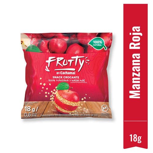 Snack Frutty Manzana Roja Deshidratada 18 Gr