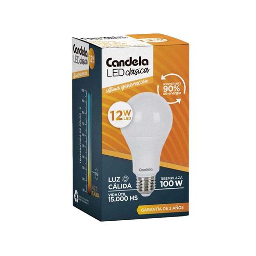 Led Bulbo E27 Cálida 12 W Candela