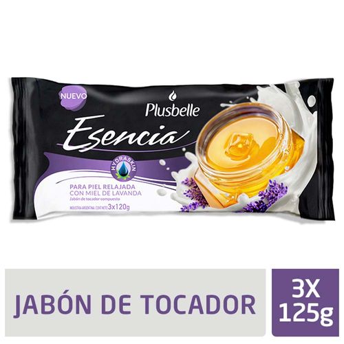 Jabon De Tocador Plusbelle Esencia Piel Relaja