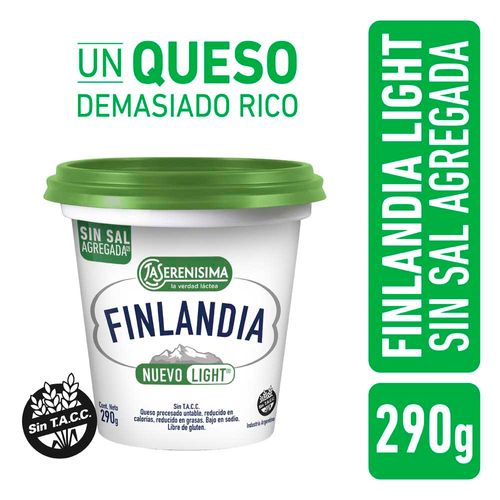 Queso La Serenisima Finlandia Reducido En Calorías 290 G