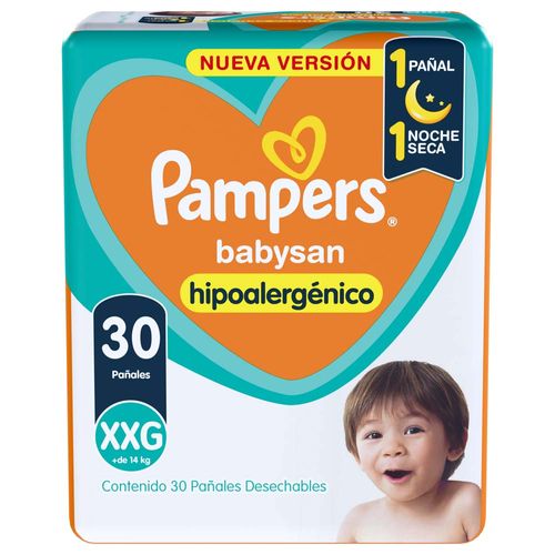 Pañales Pampers Babysan Xxg 30u