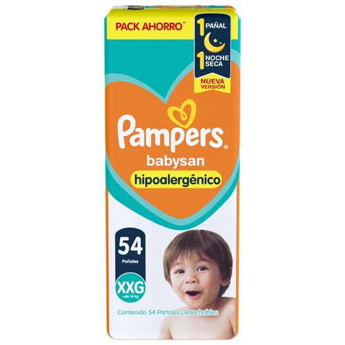 Pañales Pampers Babysan Xxg 54u