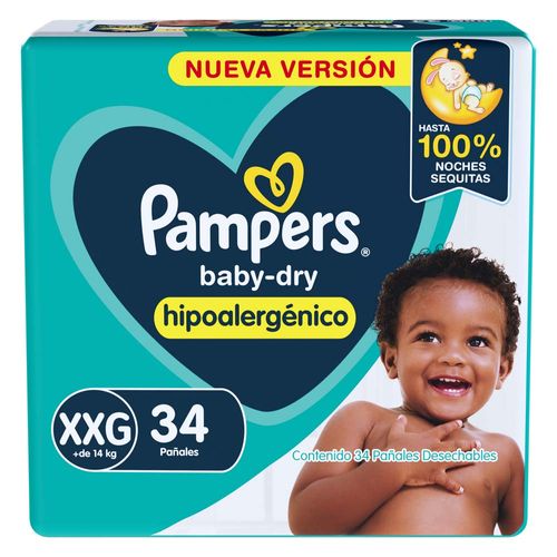Pañales Babydry Extra Extra Grande 34 Un Pampers