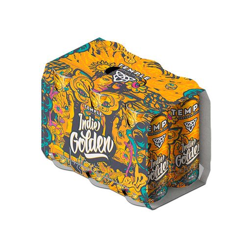 Cerveza Temple Indie Golden 473 Ml X 6 Un