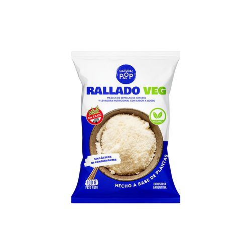 Rallado Vegano Natural 100 Gr Natural Pop