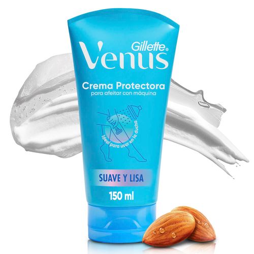 Crema De Afeitar Venus Mujer Aceite Almendras 150 Ml Gilette