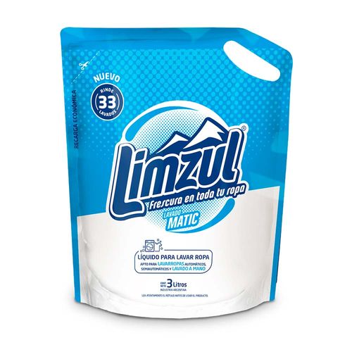 Detergente Liquido Limzul Matic Dp 3lt