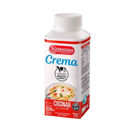 Crema Uat La Serenísima Culinaria Tetratop 330ml