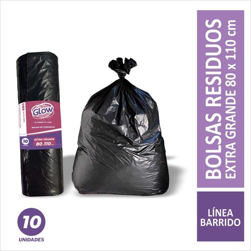 Bolsa Rollo Glow Extra Grande 80x110cm X10u