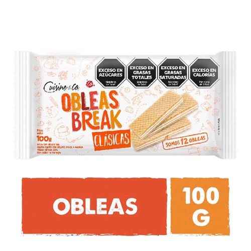 Obleas Clasicas Sabor Naranja 100 Grs Cuisine & Co