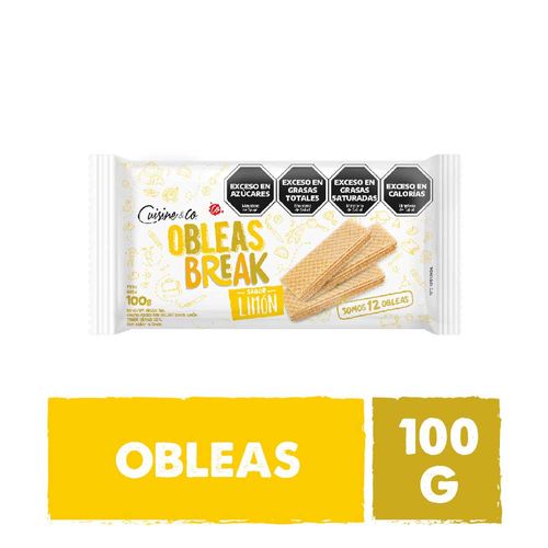 Obleas Sabor Limon Cuisine And Co 100 Gr