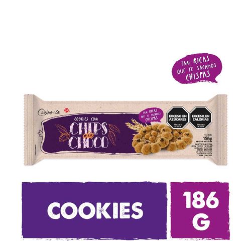 Galletitas Con Chips De Chocolate 186 Gr Cuisine & Co Nbe Mp