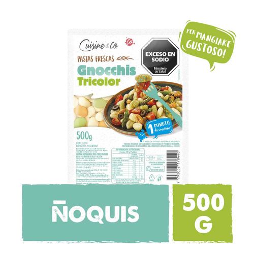 ñoquis Tricolor 500 Grs Cuisine & Co