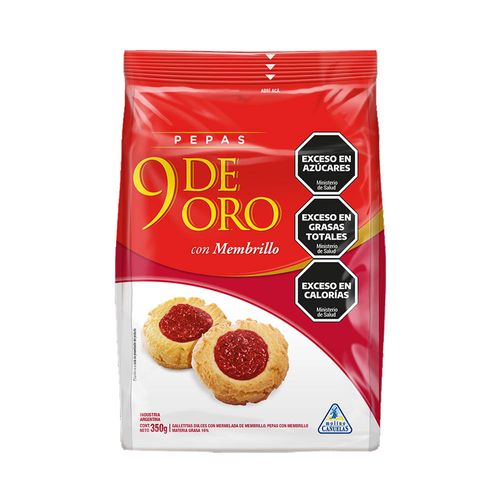 Pepas Membrillo 9 De Oro 350 Gr