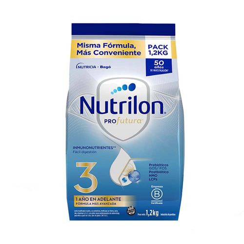 Leche En Polvo 3 Pouch Nutrilon 1.2 Kg