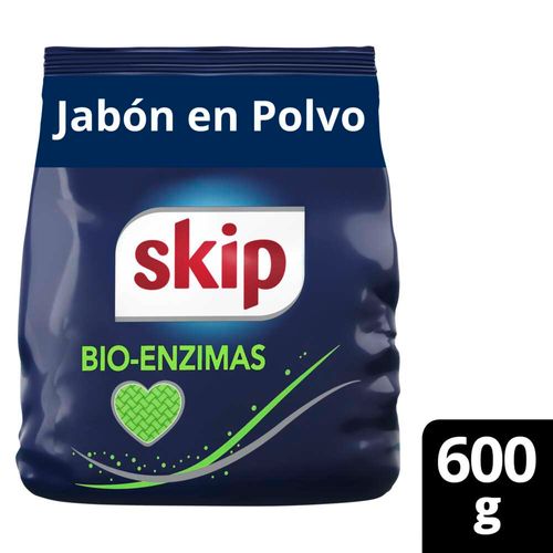 Jabon En Polvo Bio-Enzimas Baja Espuma 600 Gr Skip