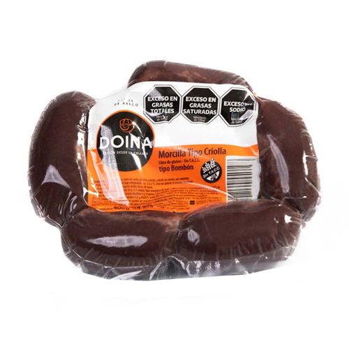 Morcilla Bombón Al Vacio - 4 U - 400 Grs - Doina