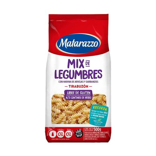 Fideos Matarazzo Tirabuzon Mix Leg X500g