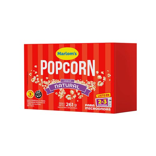 Popcorn Natural Marlom's 261 Gr