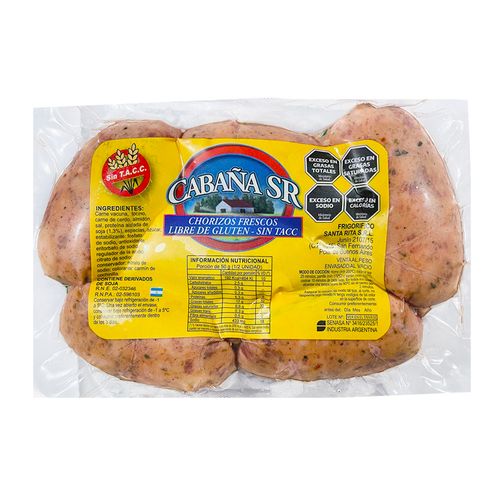 Chorizo Fresco Bombon Cabaña Sr Por Kg