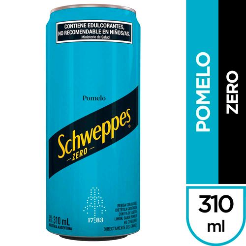 Gaseosa Schweppes Pomelo Zero 310cc